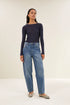 By-Bar basic ls wool top midnight